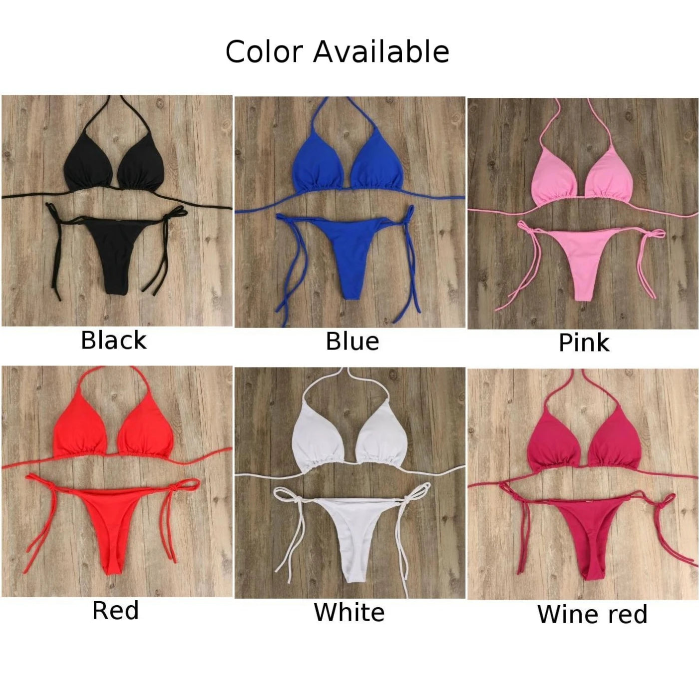 Women Bikini Set Sexy Side Tie